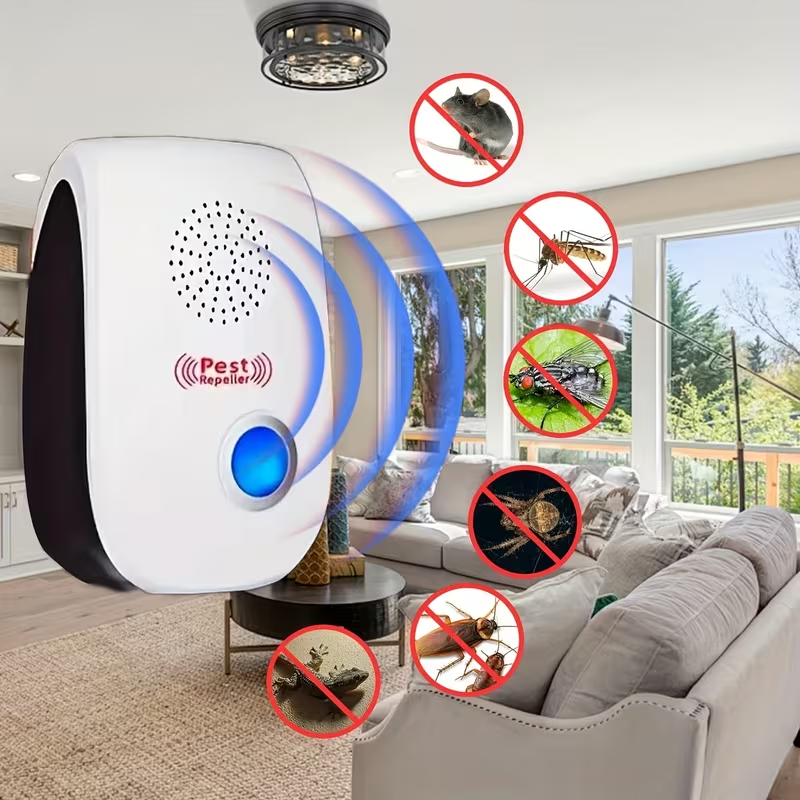 4 Pack Ultrasonic Pest Repeller Plug In for Repelling Mosquito Mouse Cockroach Rodents (3)